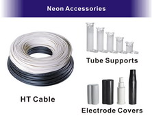 Neon Accessories: HT Cable, Tube Supports, Electrode Covers